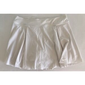 Nike White Pleated Tennis Golf Pickleball Skirt Skort Athletic Size XL Women's
